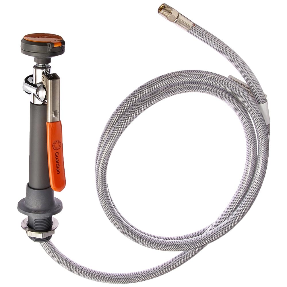 Guardian G5020 Single Head Emergency Eyewash Station - Deck Mounted Safety Shower for Laboratories, Factories & Industrial Use - ANSI Compliant Eye Wash Unit for Chemical Splash Protection