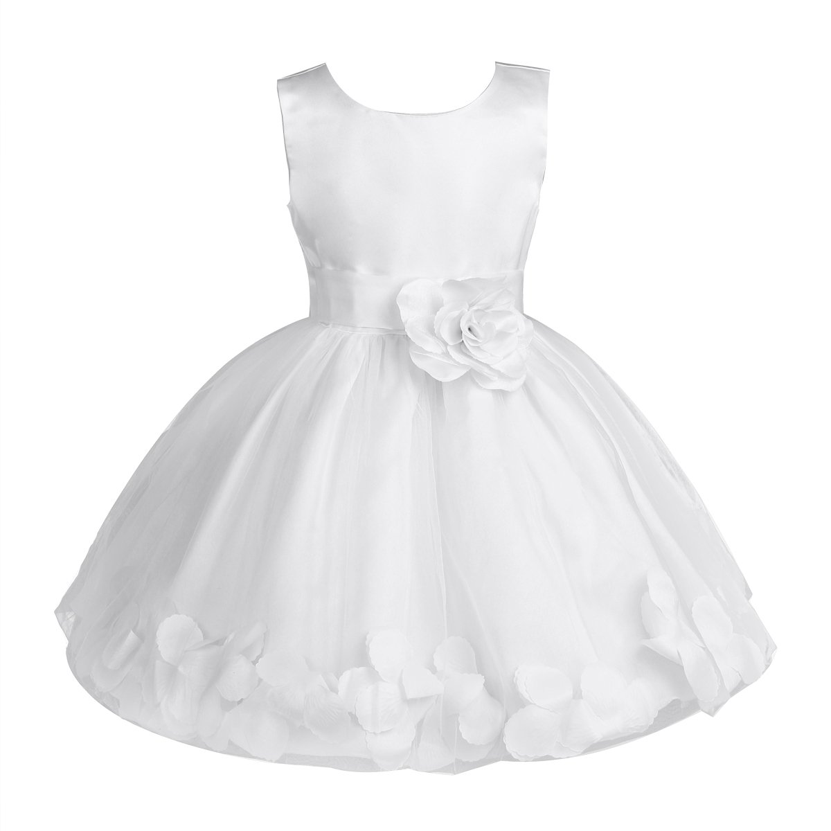 FEESHOW Elegant Flower Girl Dress for Weddings, Pageants, Bridesmaid, Graduation & Prom - Formal Party Gown for Special Occasions