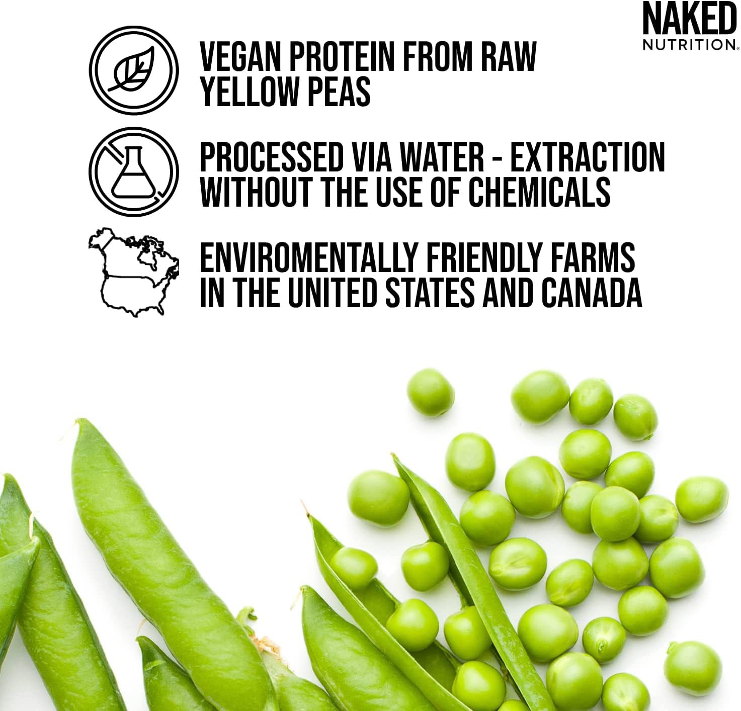 Naked Shake Chocolate Peanut Butter Vegan Protein Powder - Plant-Based Protein from US & Canadian Farms with MCT Oil, Gluten-Free, Soy-Free, Non-GMO, No Artificial Sweeteners - 30 Servings for Post-Workout Recovery & Healthy Smoothies