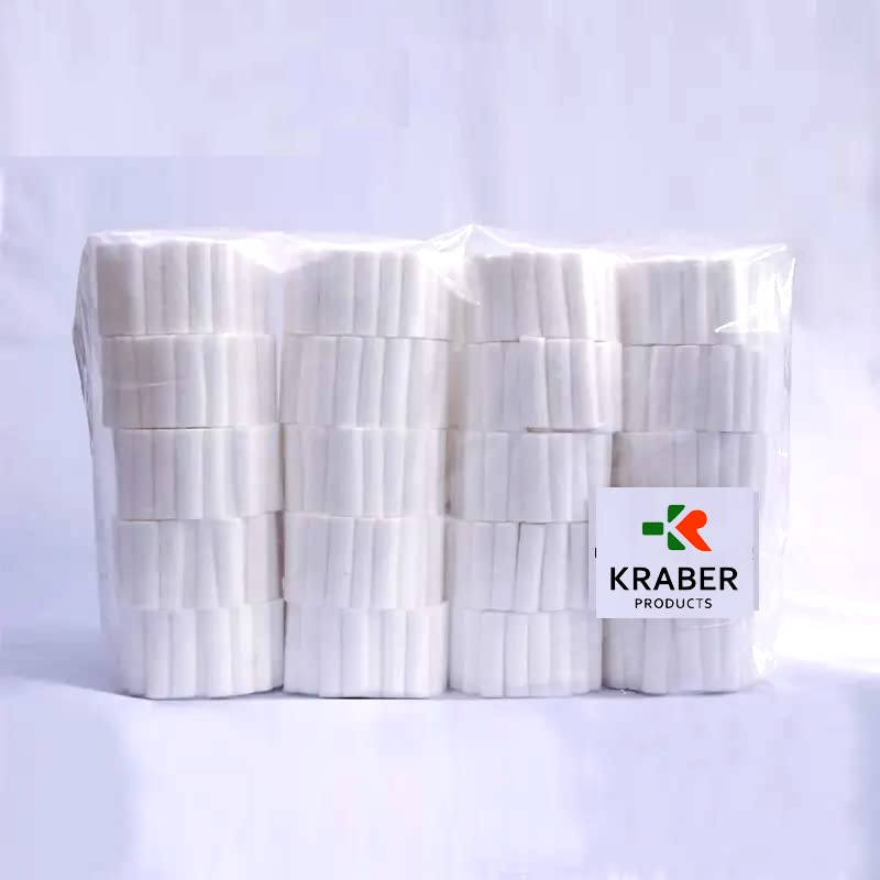 Soft & Absorbent Pure Cotton Rolls for Makeup Remover, Skincare & Baby Care (20-Pack, 20g) - Gentle on Skin for Daily Beauty Routine & Newborn Care