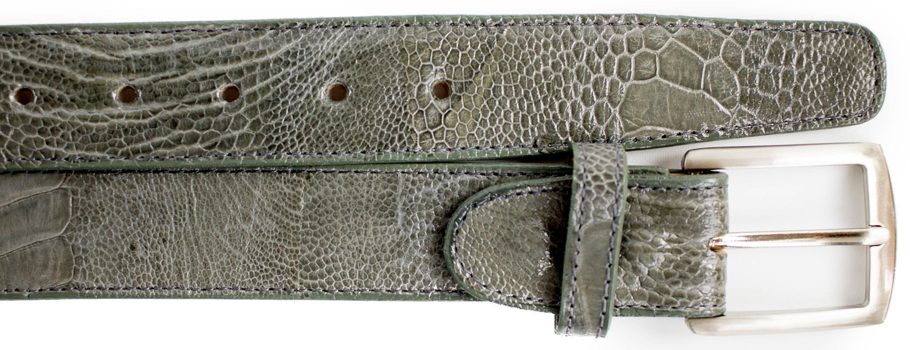 Belvedere Genuine Ostrich Leather Belts for Men - 12 Premium Colors - Classic & Western Style Dress Belts for Business, Casual & Cowboy Fashion