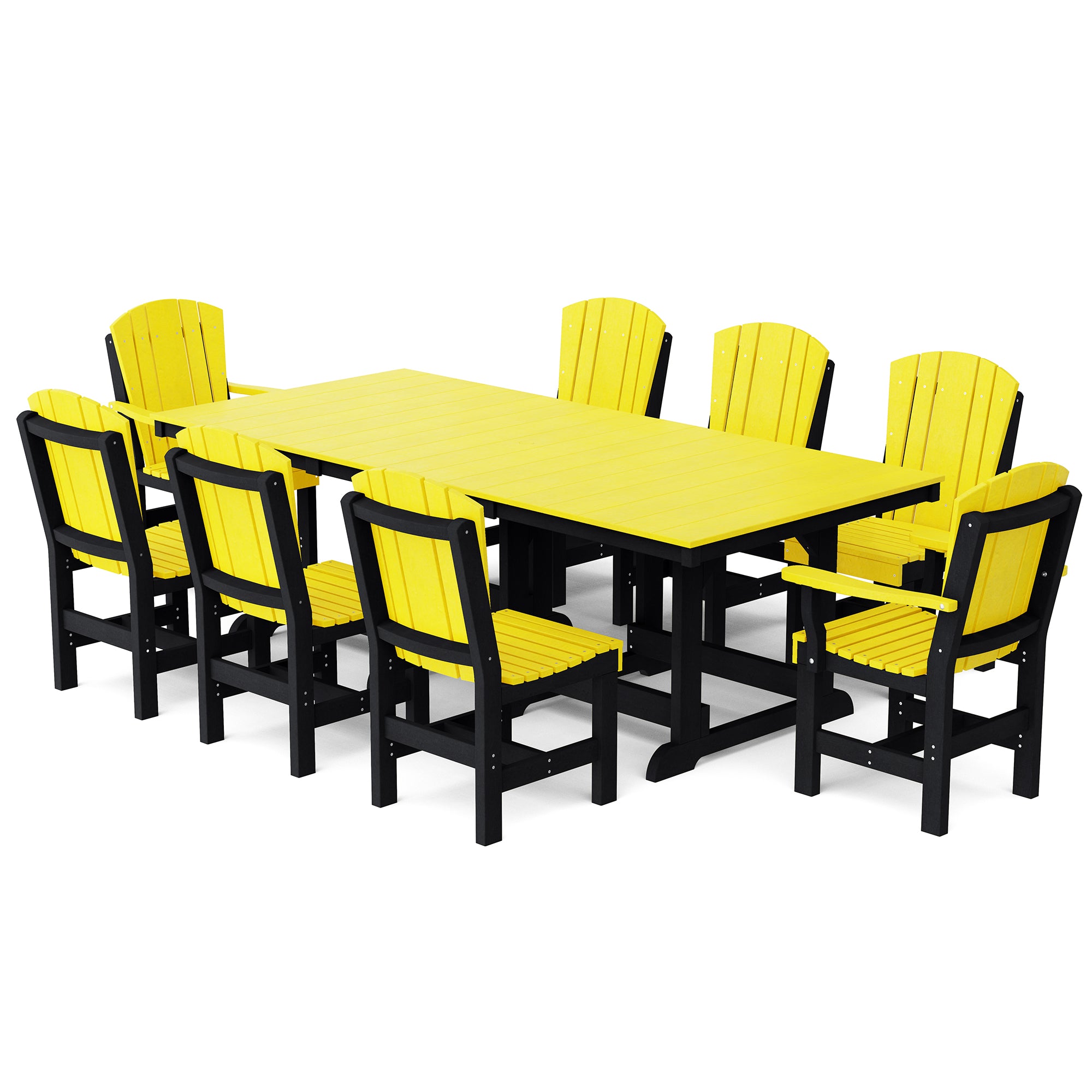 Heritage 9-Piece 44x94 Inch Dining Table Set - Perfect for Family Gatherings, Dinner Parties & Formal Dining Rooms