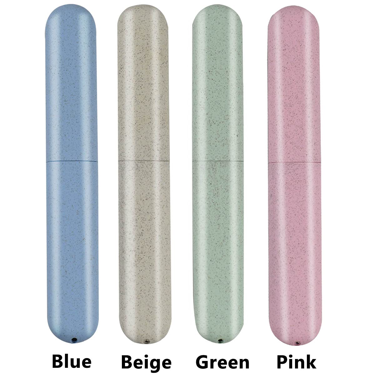 4 Pack Breathable Travel Toothbrush Holder Cases - Portable Toothbrush Cover for Camping, Business Trips, School & Home Use - Waterproof Toothbrush Storage Container for Hygiene On-The-Go