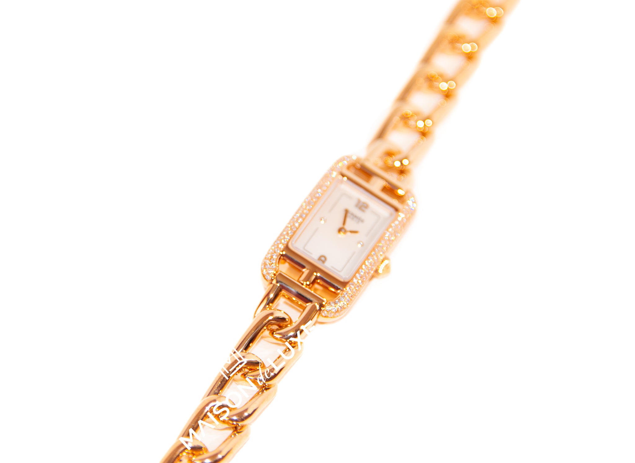 Hermes Nantucket Diamond Watch - 29mm Rose Gold Luxury Women's Timepiece for Formal Events & Special Occasions