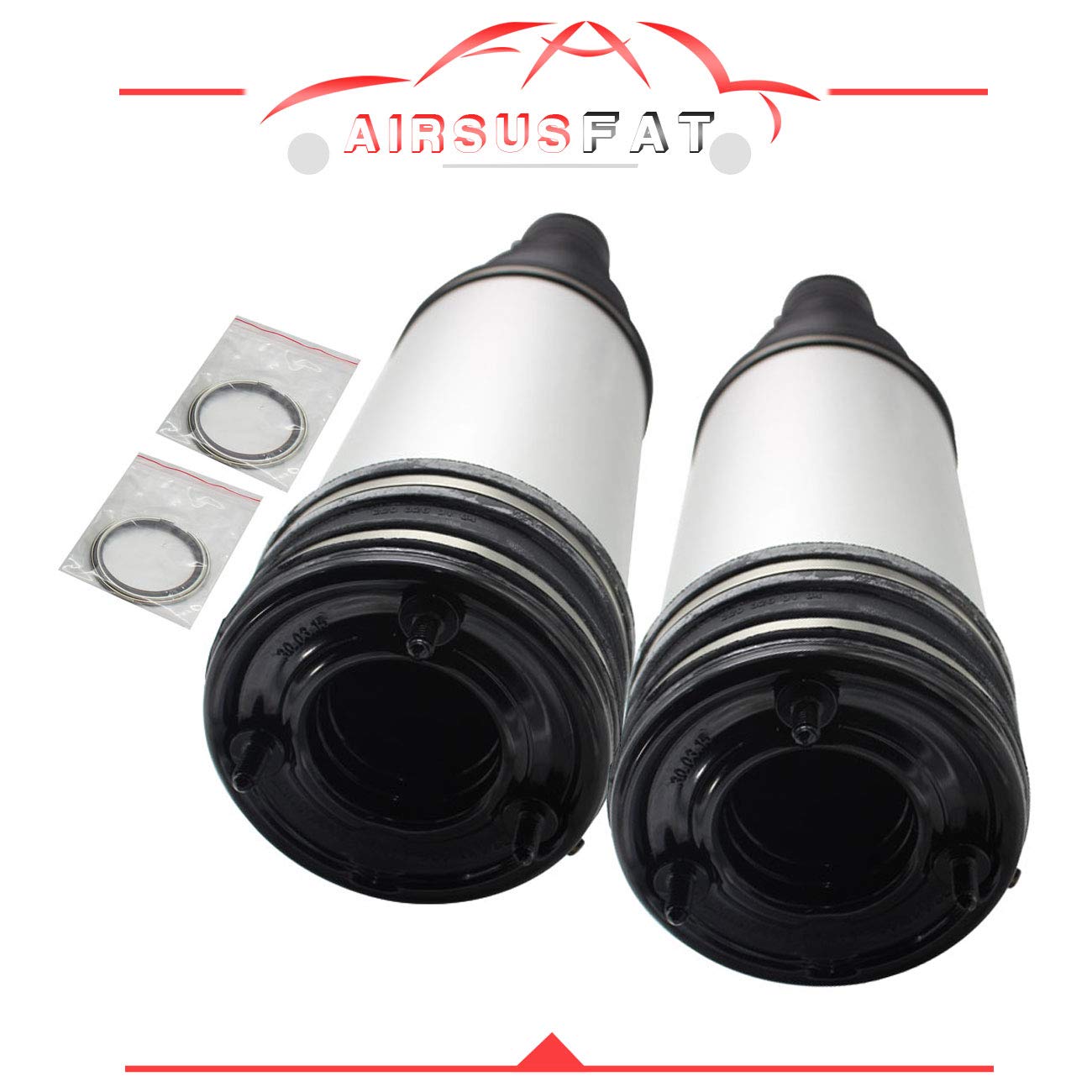 Mercedes-Benz W220 S350 S430 Rear Left Right Air Suspension Springs A2203205013 - Premium Air Shock Absorber Bellow Replacement 2203205013 for Smooth Ride & Enhanced Comfort | Perfect for Luxury Sedan Suspension Repair & Maintenance