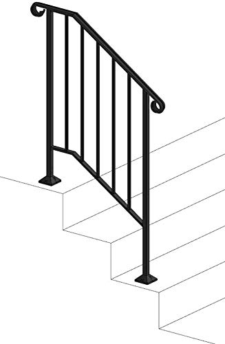 Iron X Handrail Picket #2 (No Fasteners) - 12 Pack Violet 2 Feet - Durable Metal Balusters for Staircase, Deck & Porch Safety Railings