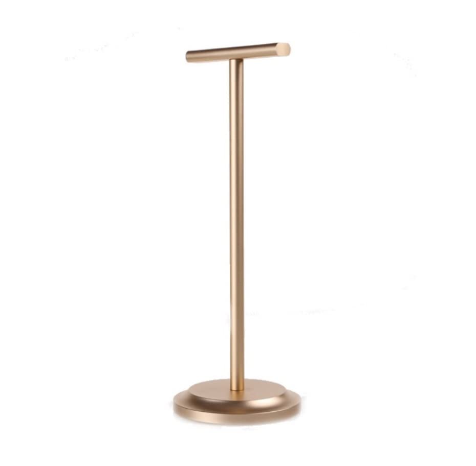 Premium Aluminum Alloy Universal Headphone Stand Holder - Gold | Gaming Headset & Earphone Display Rack for Desk | Durable Organizer for Home, Office & Studio Use