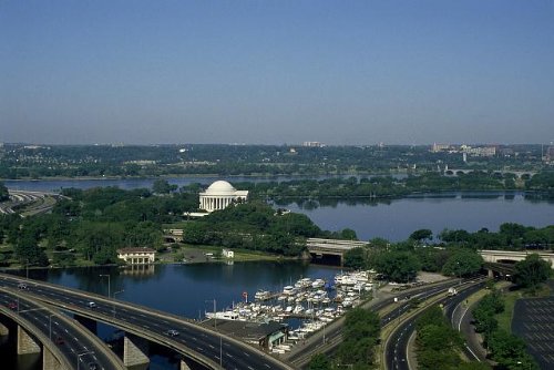 Aerial View of Jefferson Memorial in Washington DC, USA - Stunning Landscape Photography for Travel Blogs & Wall Art