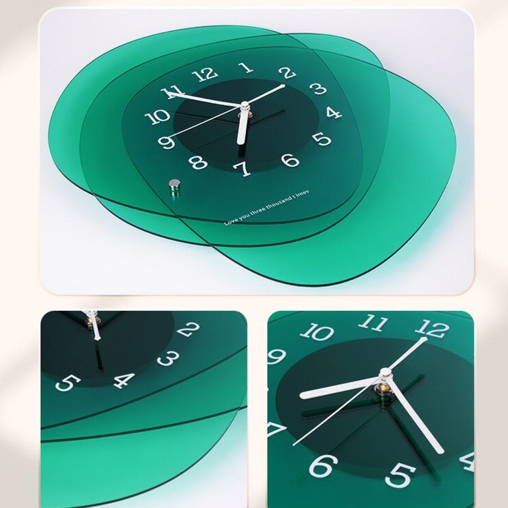 Luxury Acrylic Wall Clock - Modern Decorative Art for Living Room, Bedroom & Office - Silent Non-Ticking Battery Operated - Perfect Home Decor Gift Idea