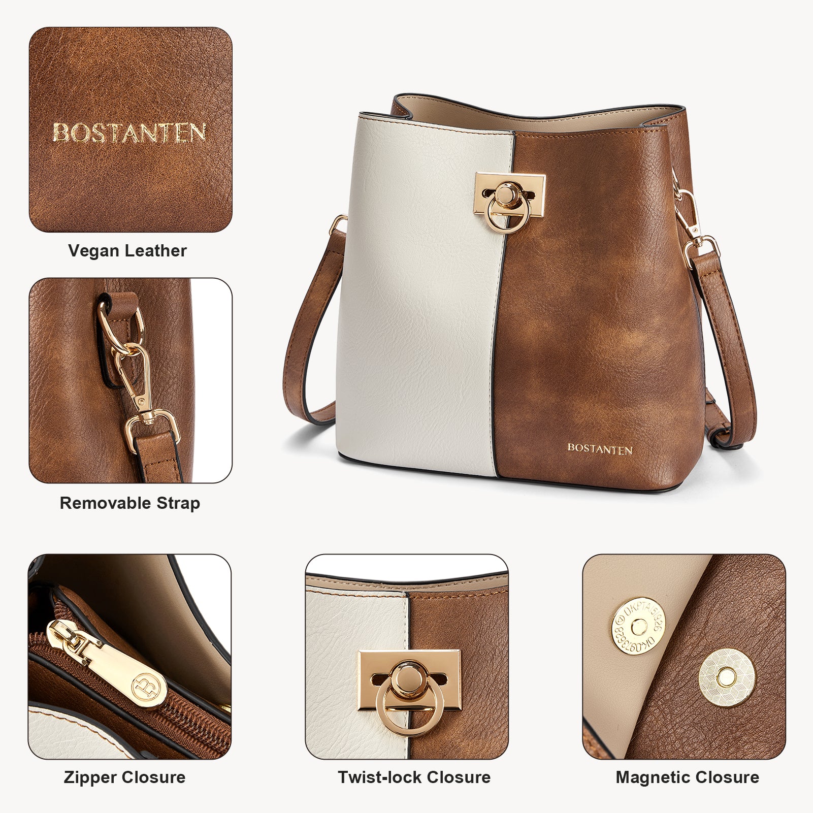 Harper Jones Crossbody Bucket Shoulder Bag for Women - Stylish Leather Purse with Adjustable Strap, Perfect for Travel, Shopping & Everyday Use