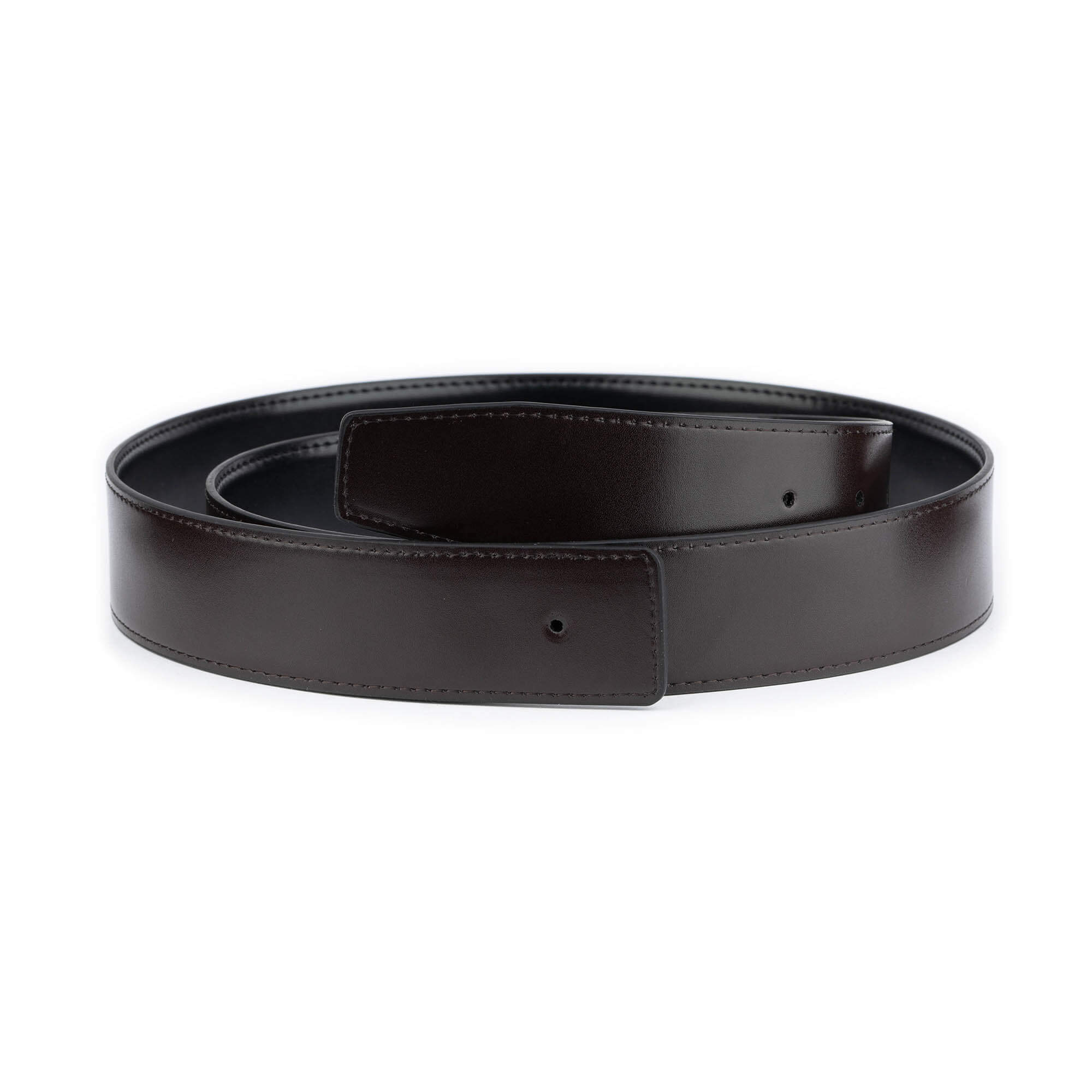 Men's Reversible Black & Brown Belt Strap - Vegan Leather Replacement for Cartier Buckle | Dress & Casual Wear for Office & Everyday Use