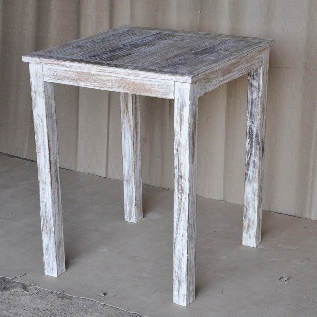 Reclaimed Wood & Mango Wood Square Bar Table - 31.5