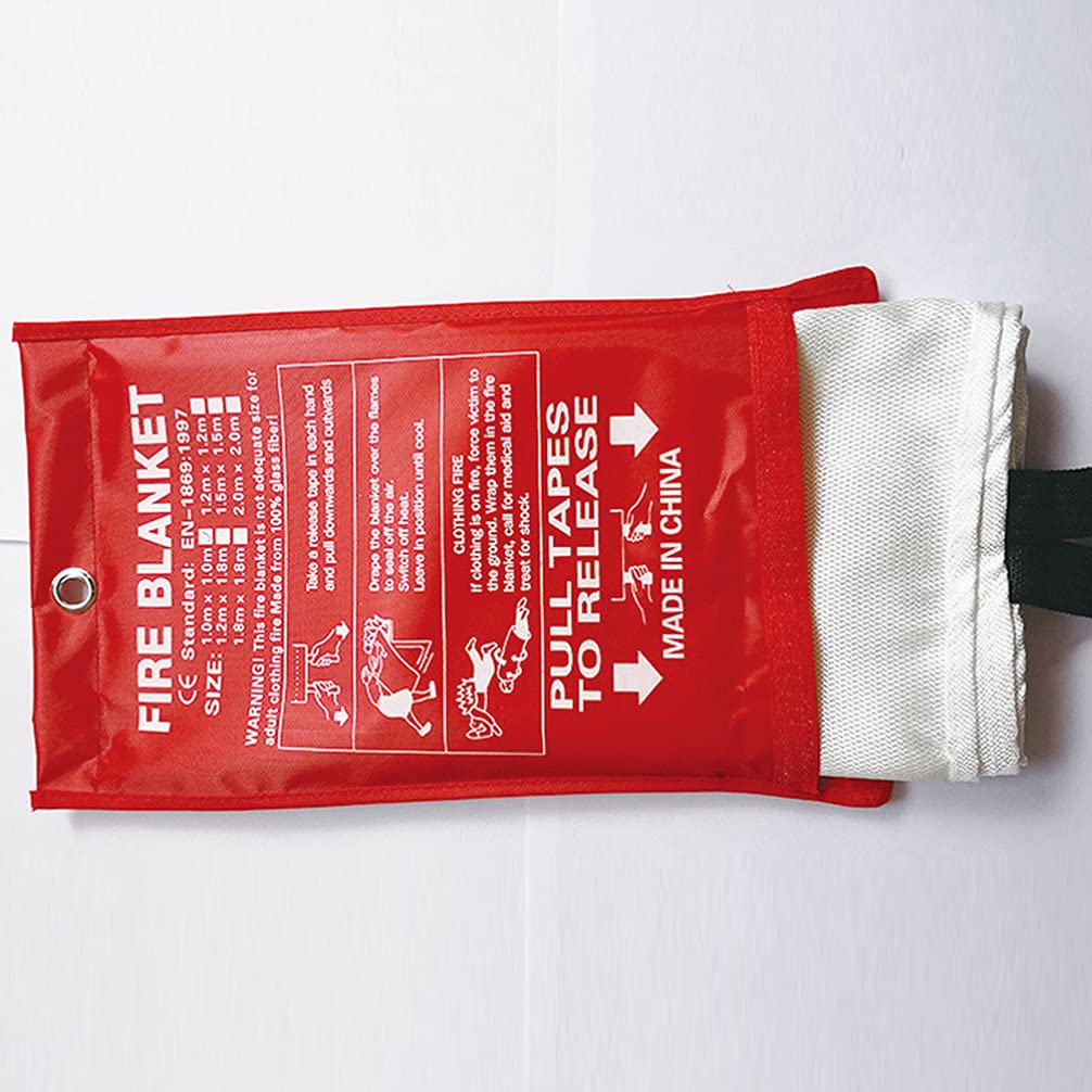 1pc Heat Resistant Fire Blanket - Durable Thermal Insulation Protection for Home, Kitchen, Camping & Emergency Use