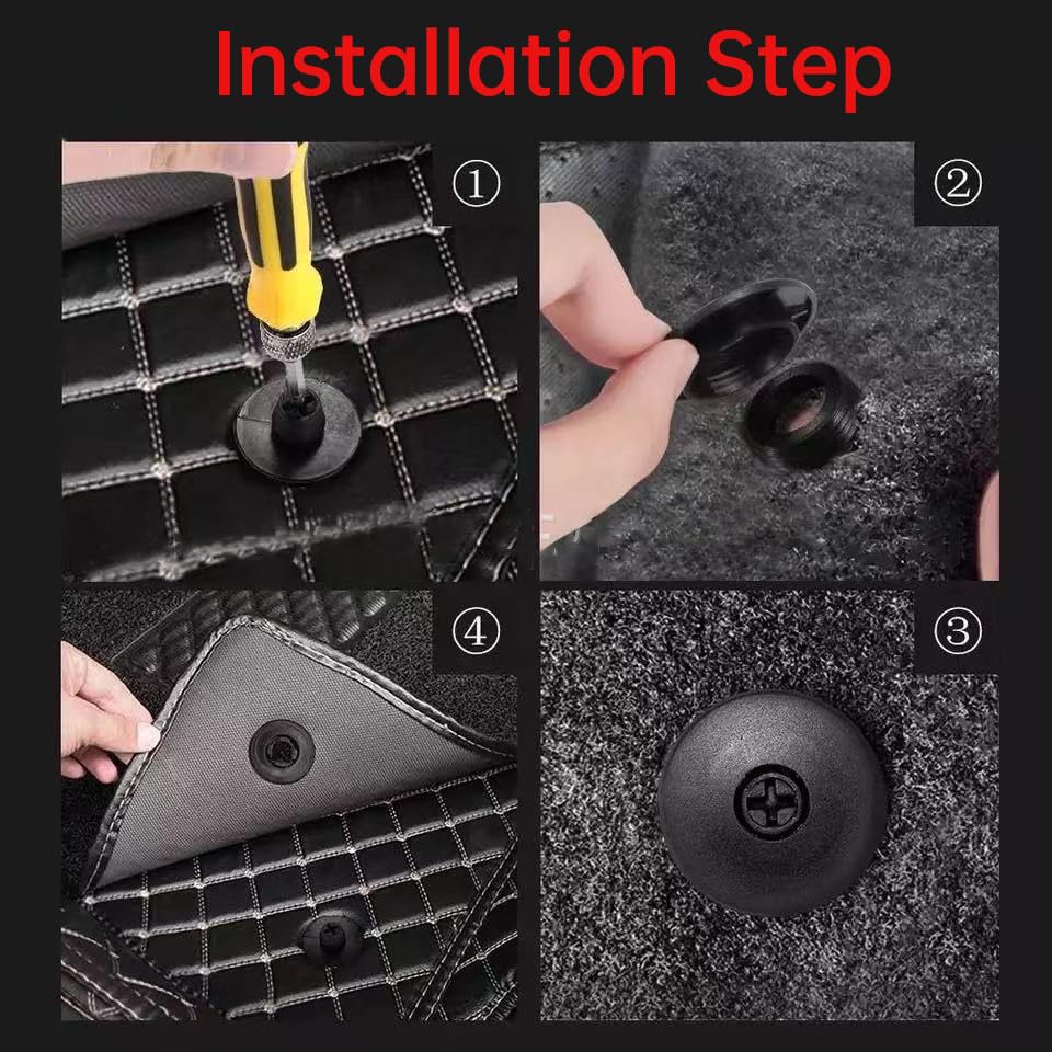 Universal 20PCS Car Floor Mat Clips - Auto Carpet Holder for Secure Fit