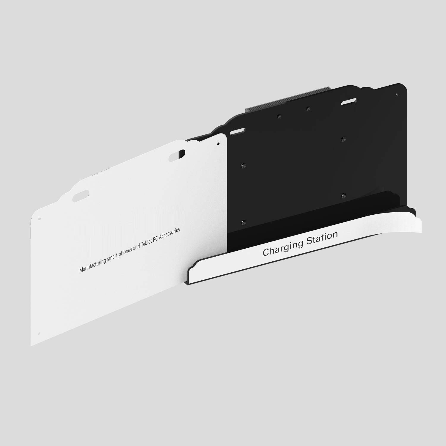 8-Port Wall Mounted Phone Charging Station with High-Speed Cables - Ideal for Airports, Hospitals, Banks, Hotels & Public Spaces - Fast Multi-Device Charging Solution for Businesses & High-Traffic Areas