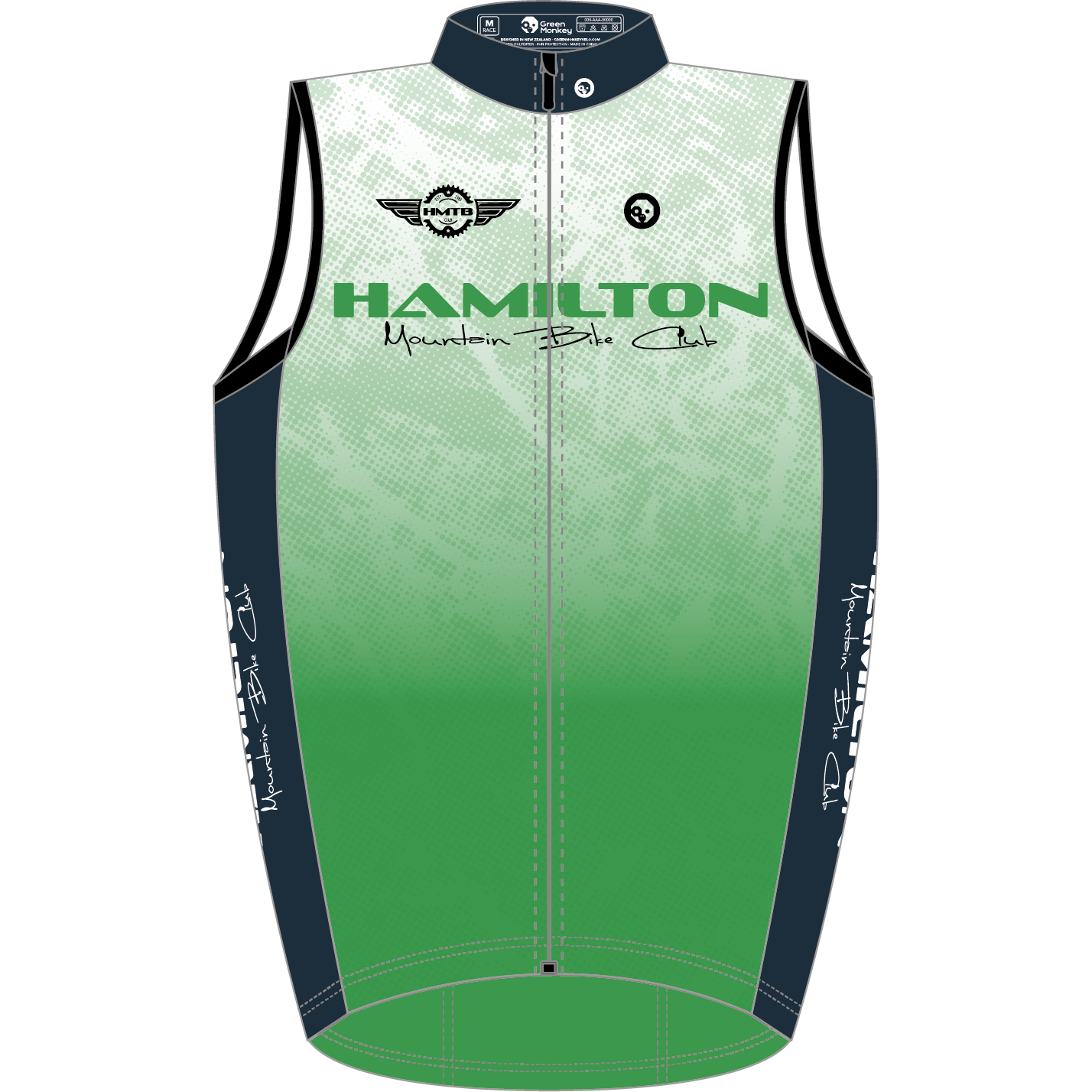 Hamilton MTB Club Gilet Vest - Lightweight Cycling Vest for Men & Women - Perfect for Mountain Biking, Road Cycling & Outdoor Adventures
