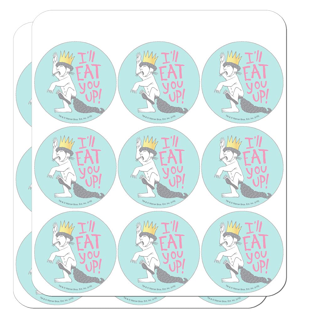 Where The Wild Things Are Eat You Up - Planner Calendar Stickers for Scrapbooking, Bullet Journal & Crafting - Perfect for DIY Projects, Gift Wrapping & School Supplies
