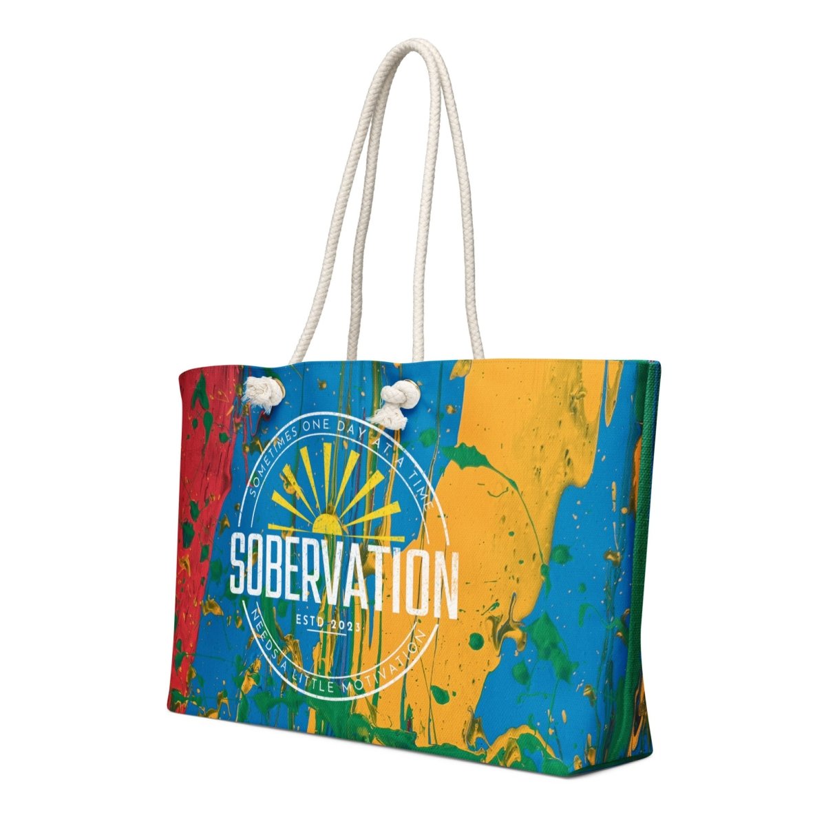 Stylish Sobervation Pride Weekender Bag - Durable Travel Duffel for Weekend Getaways, Gym, Work & Vacation - Perfect for LGBTQ+ Pride Events & Travel