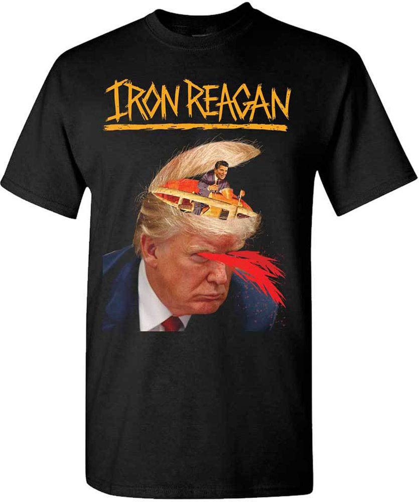Iron Reagan Trump Presidential Seal T-Shirt for Men - Patriotic American Political Graphic Tee - Perfect for Campaigns, Rallies & Conservative Events