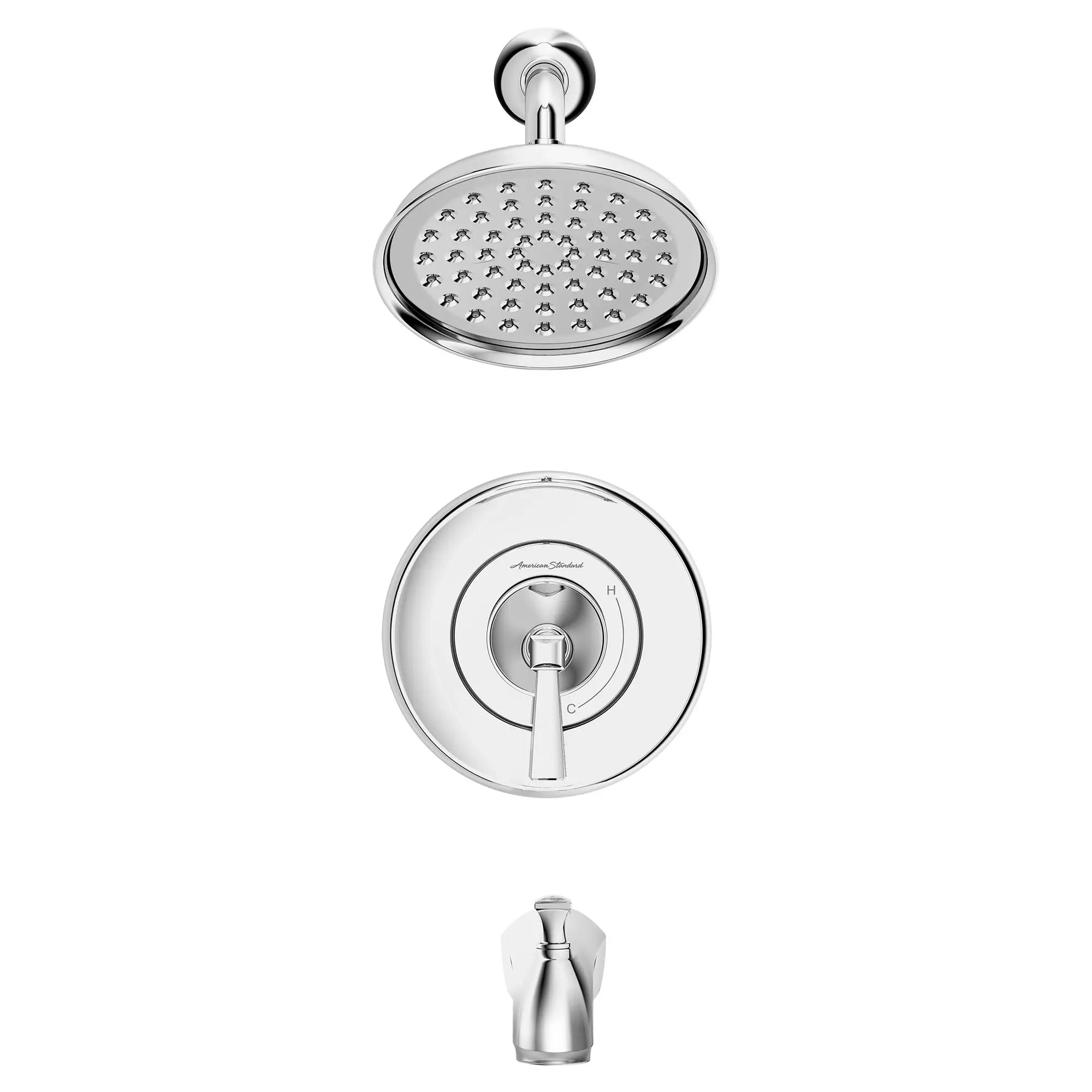 Glenmere 2.5 GPM/6.8 LPM Pressure Balance Tub and Shower Trim Kit with Showerhead & Double Ceramic Cartridge - Perfect for Bathroom Renovation and Modern Home Upgrades