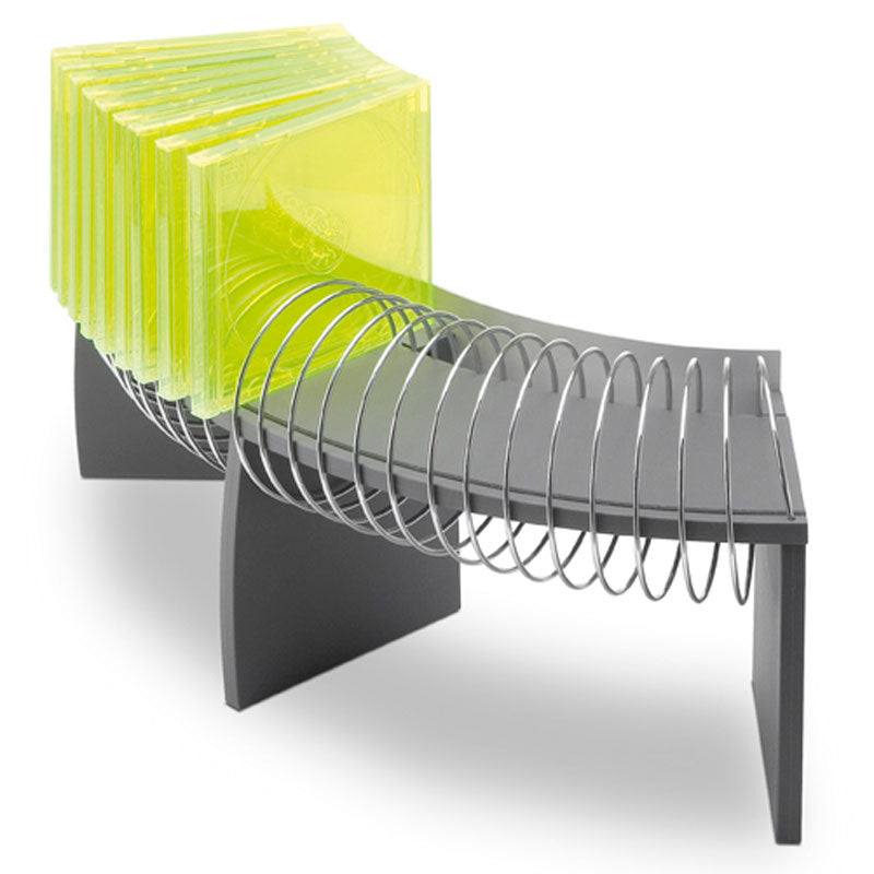 Carousel CD Organizer - 1/4 Tier Spinning Storage Rack for CDs, DVDs & Blu-ray Discs - Perfect for Home, Office & Music Studio Organization