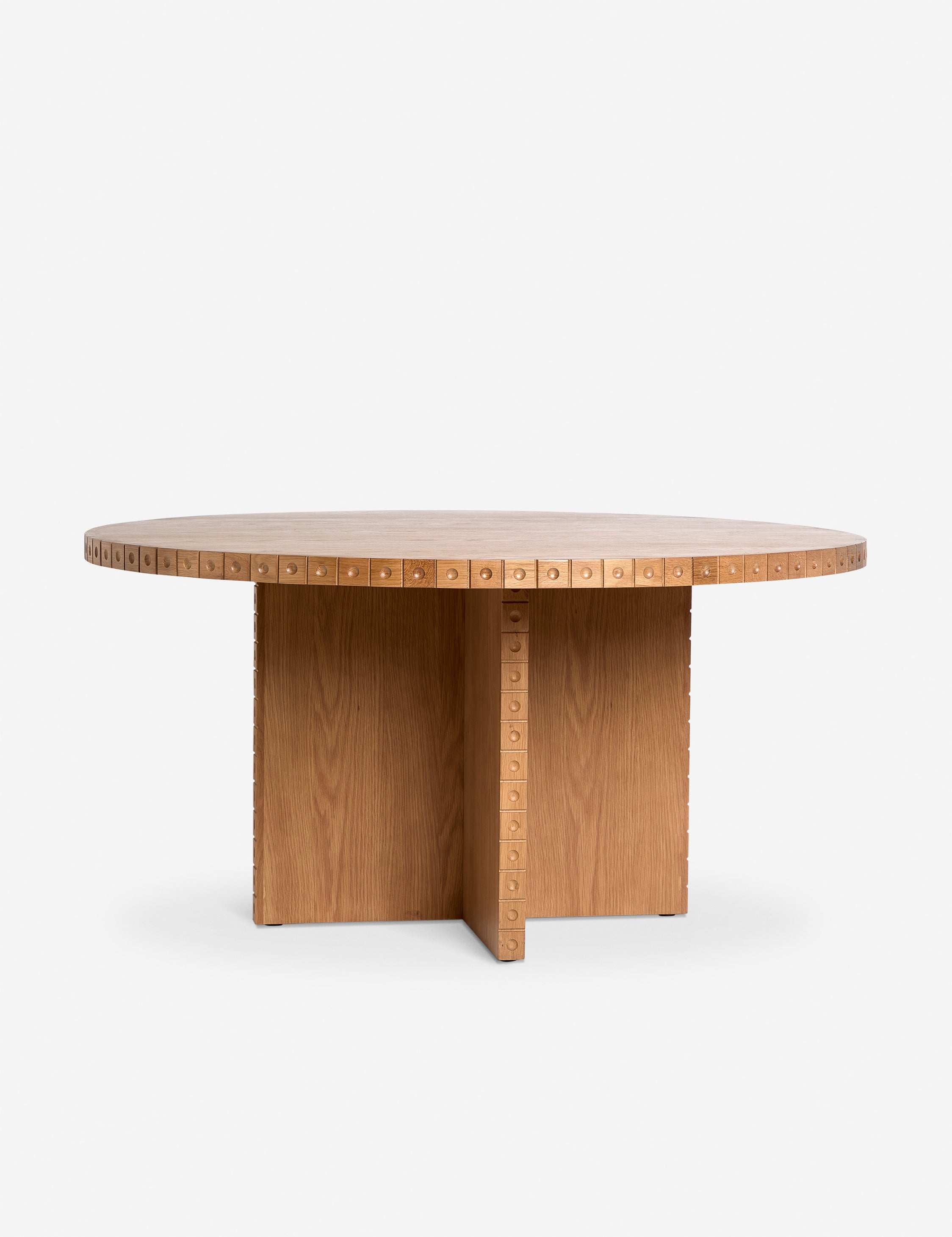 Edda Round Dining Table - 42 Inch Modern Wood Kitchen Table for 4-6 People - Perfect for Small Spaces, Breakfast Nook & Cozy Family Meals