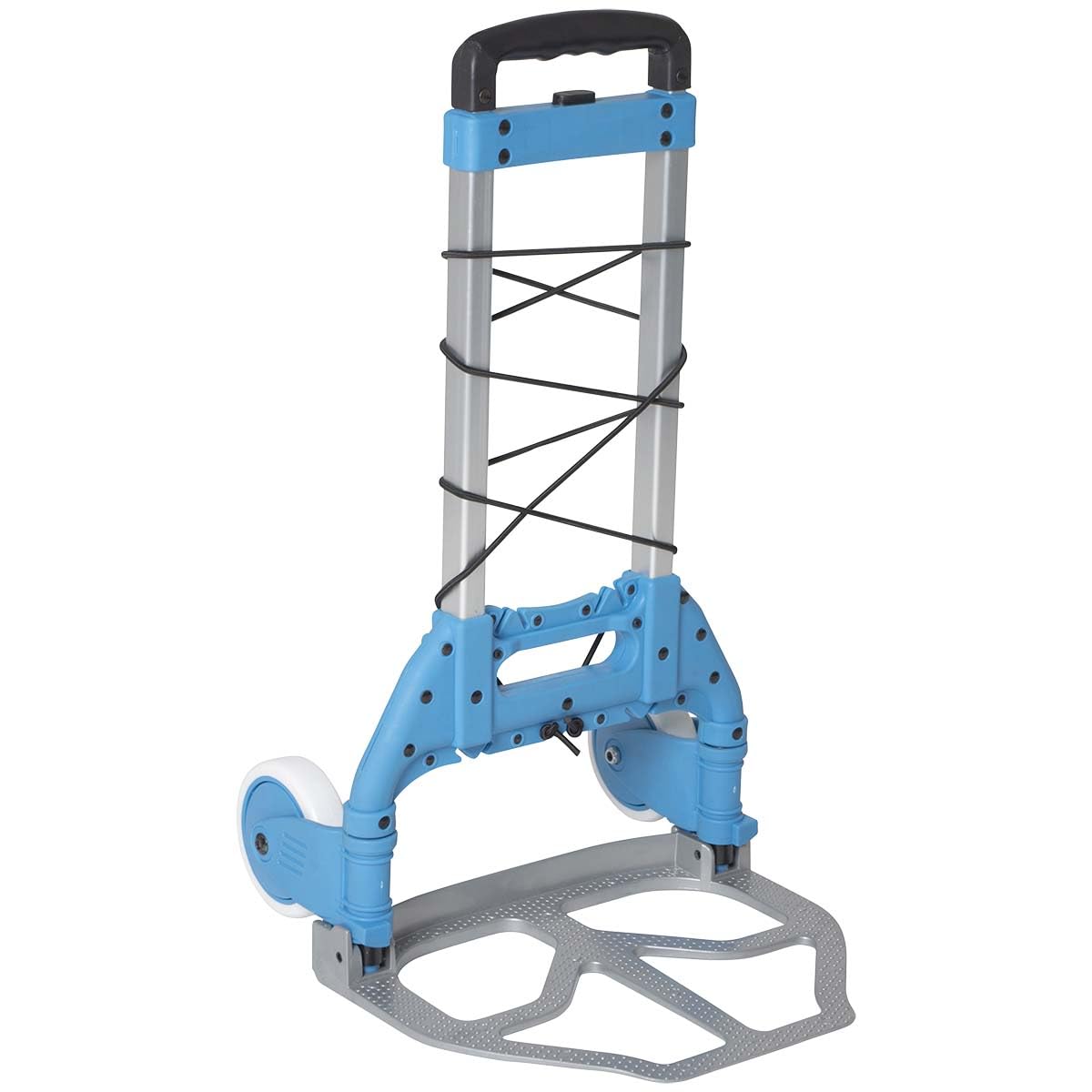 Foldable Aluminum Trolley Cart - Heavy Duty 75kg Capacity - Perfect for Shopping, Travel, and Warehouse Use