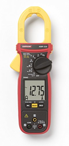 Amprobe AMP-320 600A AC/DC TRMS Clamp Meter - Digital Multimeter for Motor Maintenance, Electrical Testing & HVAC Applications