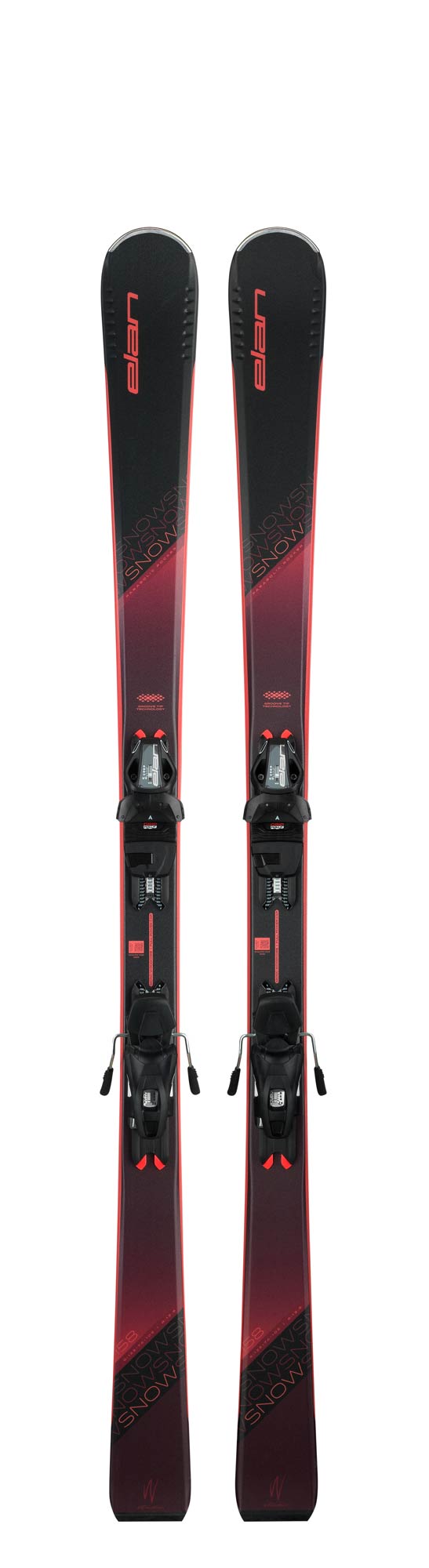 Elan 2024 SNOW LS Ski with EL9.0 DB586018 Bindings - Perfect for Alpine Skiing, Freeride & Powder Snow Adventures