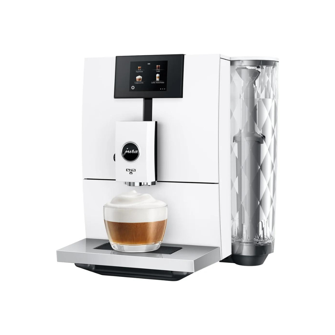 Jura Ena 8 Automatic Coffee Machine - Premium Espresso & Coffee Maker for Home & Office - Compact Design with One-Touch Operation - Perfect for Daily Brewing & Entertaining Guests