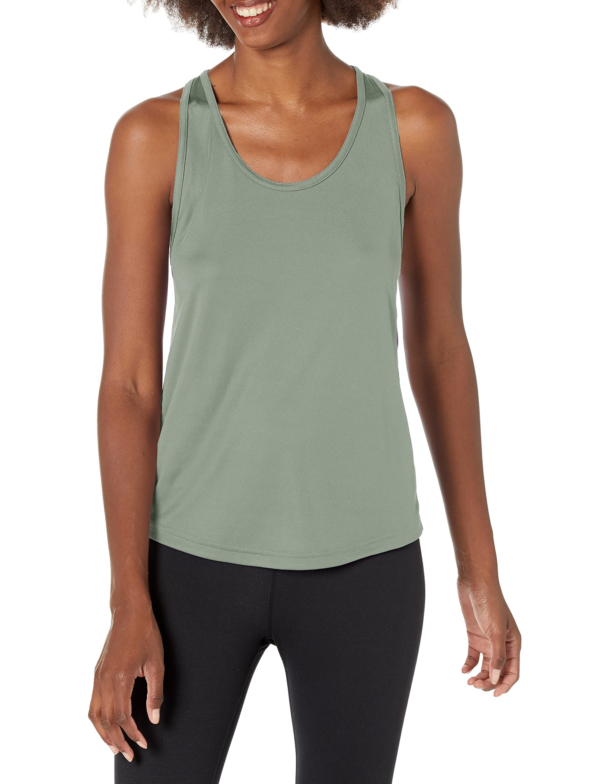 Reebok Women's Workout Ready Mesh Back Tank Top - Breathable Gym Shirt for Yoga, Running & Fitness Training