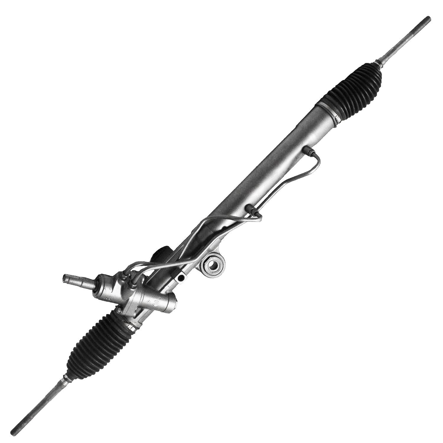 Detroit Axle - Complete Power Steering Rack & Pinion Assembly Replacement for 2006-2008 Hummer H3 with 14mm Tie Rods | Durable Steering System for Off-Road Adventures & Daily Commutes