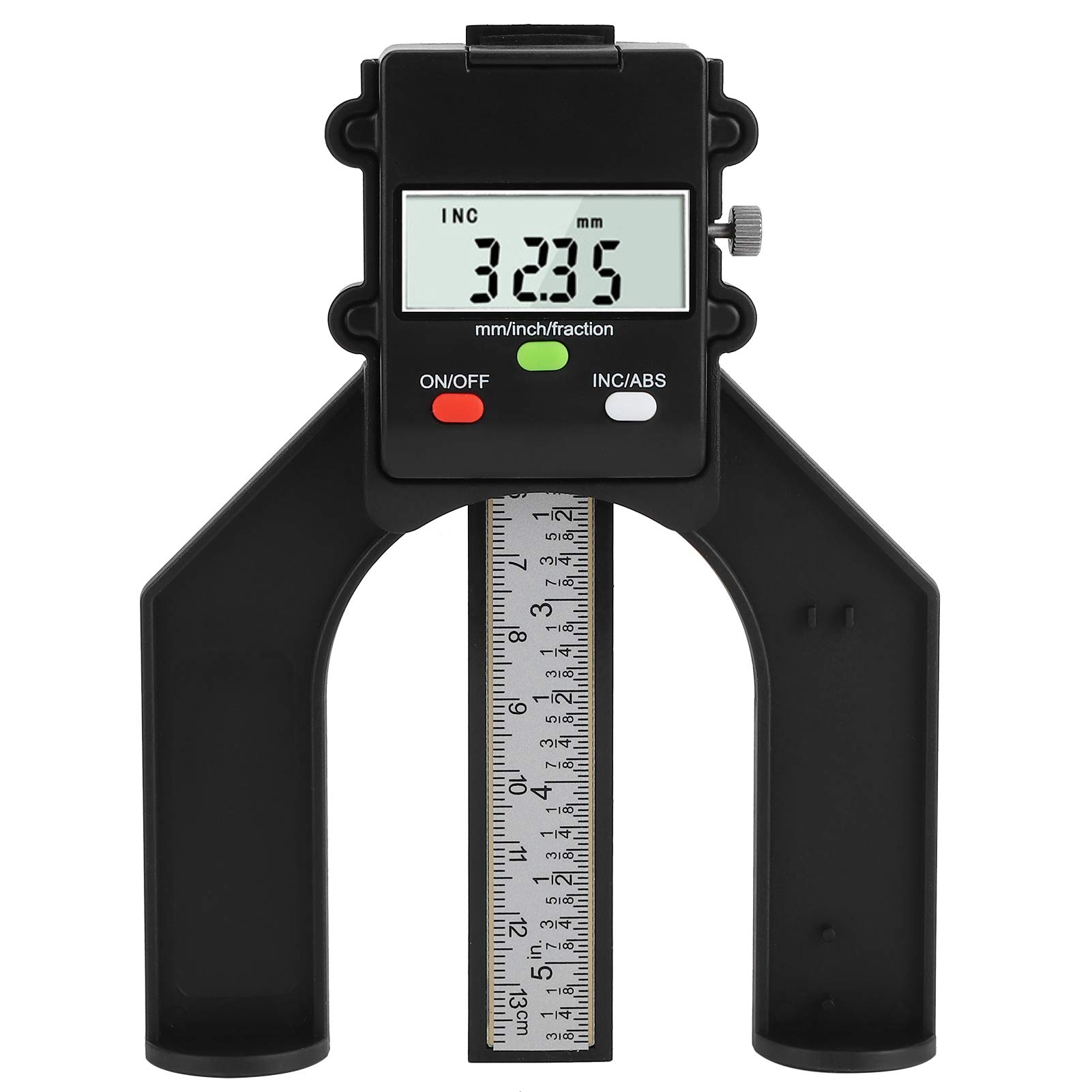 0-80mm Digital Depth Gauge Tool with 3 Measurement Modes - Professional Woodworking Ruler for DIY Projects, Carpentry, and Precision Wood Measurements