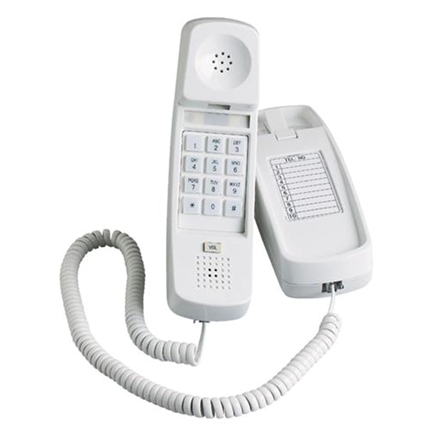 Cetis Hospital Phone with Data Port 20005 - Reliable Landline Phone for Medical Facilities, Offices & Patient Rooms - Clear Call Quality & Easy Installation