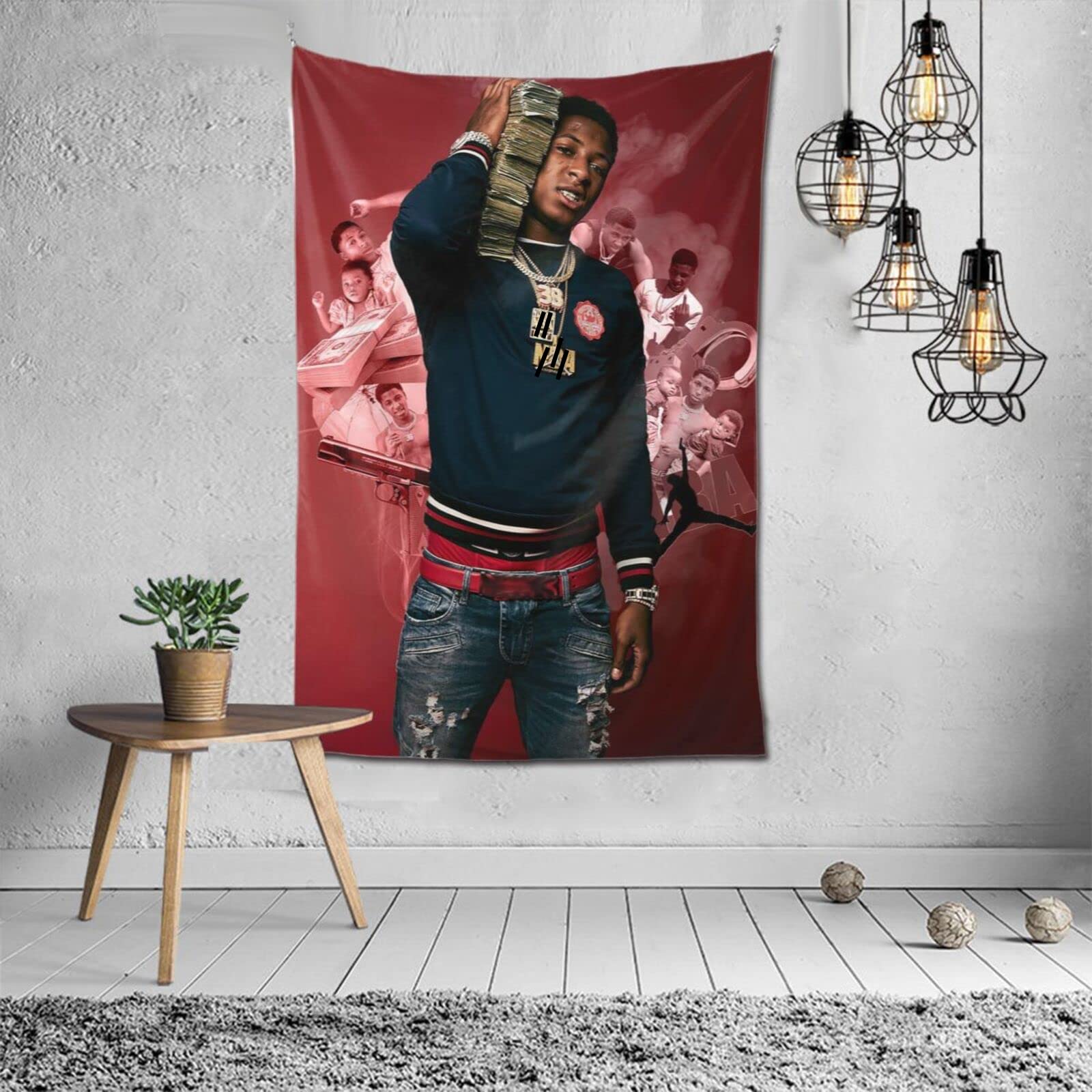 PETER HAWKINS Hip Hop Tapestry Wall Art - 40x60 Inches Urban Street Style Home Decor for Living Room, Bedroom & Dorm | Perfect for Parties, Music Lovers & Hip Hop Fans