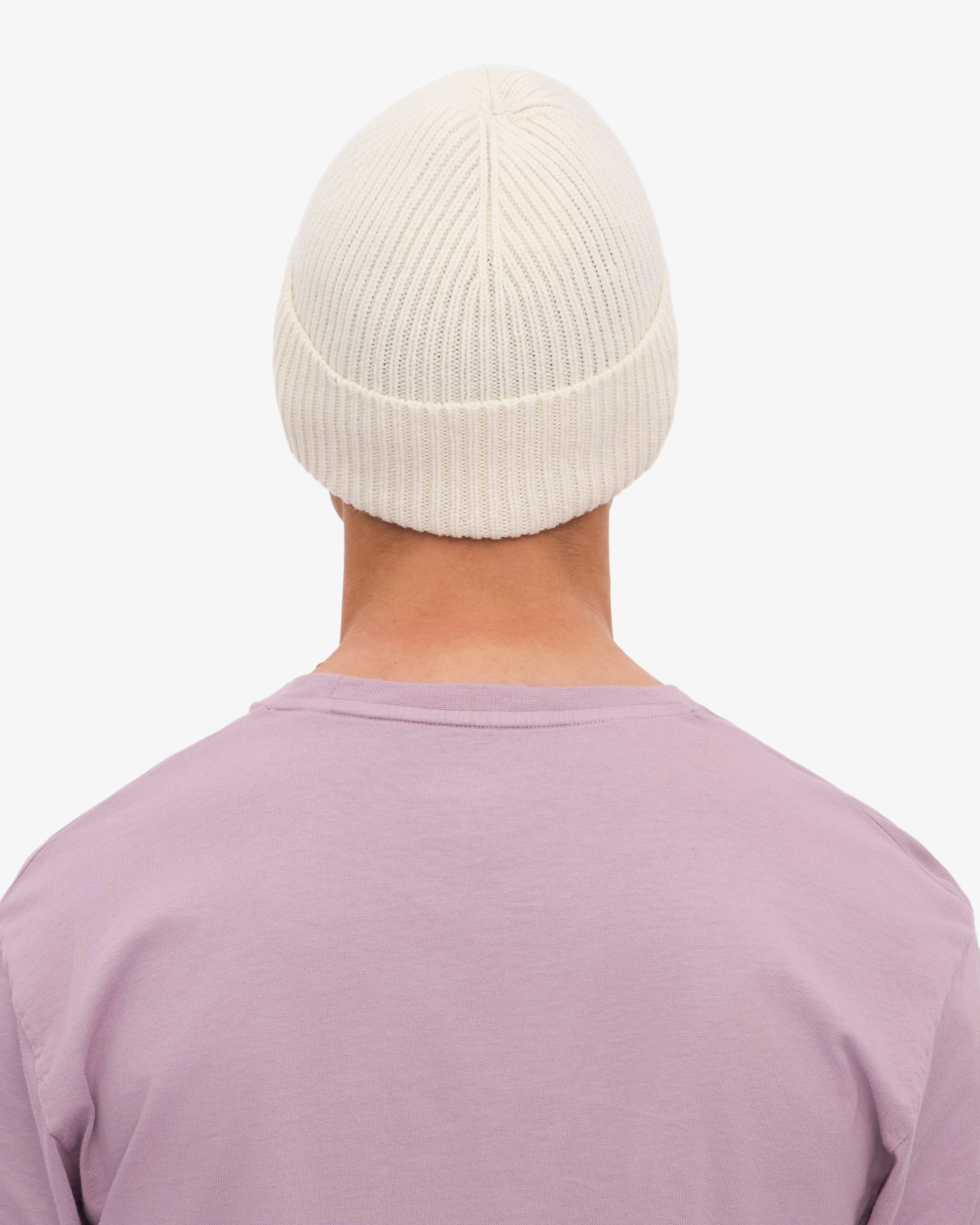 Premium Merino Wool Beanie Hat for Men & Women - Soft & Warm Winter Beanie in Optical White - Perfect for Skiing, Hiking & Outdoor Activities