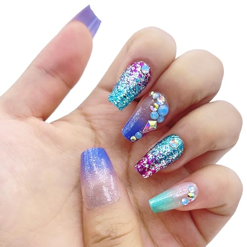 36-Blue Purple Crushed Diamonds