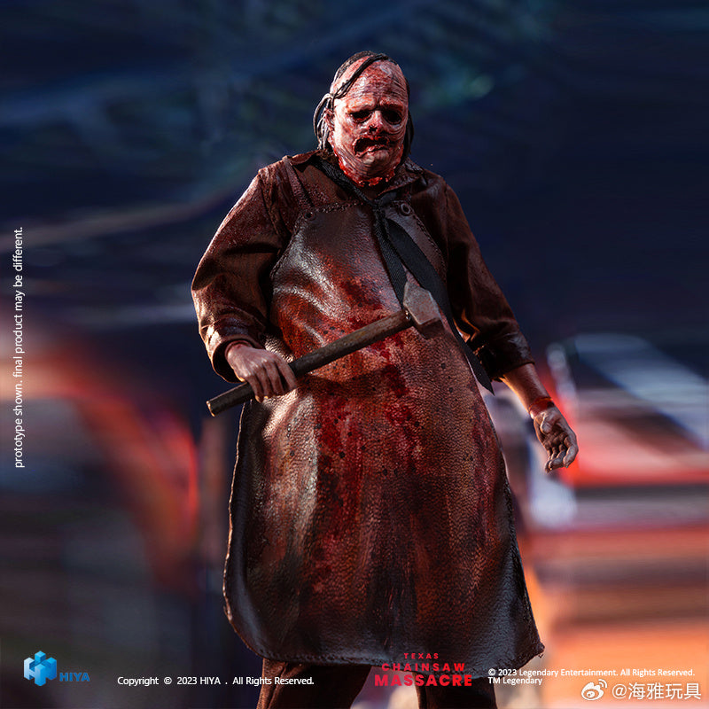 HIYA 6-inch 1/12 Scale Leatherface Action Figure - Texas Chainsaw Massacre 2022 Movie Collectible - Perfect for Horror Fans & Model Display