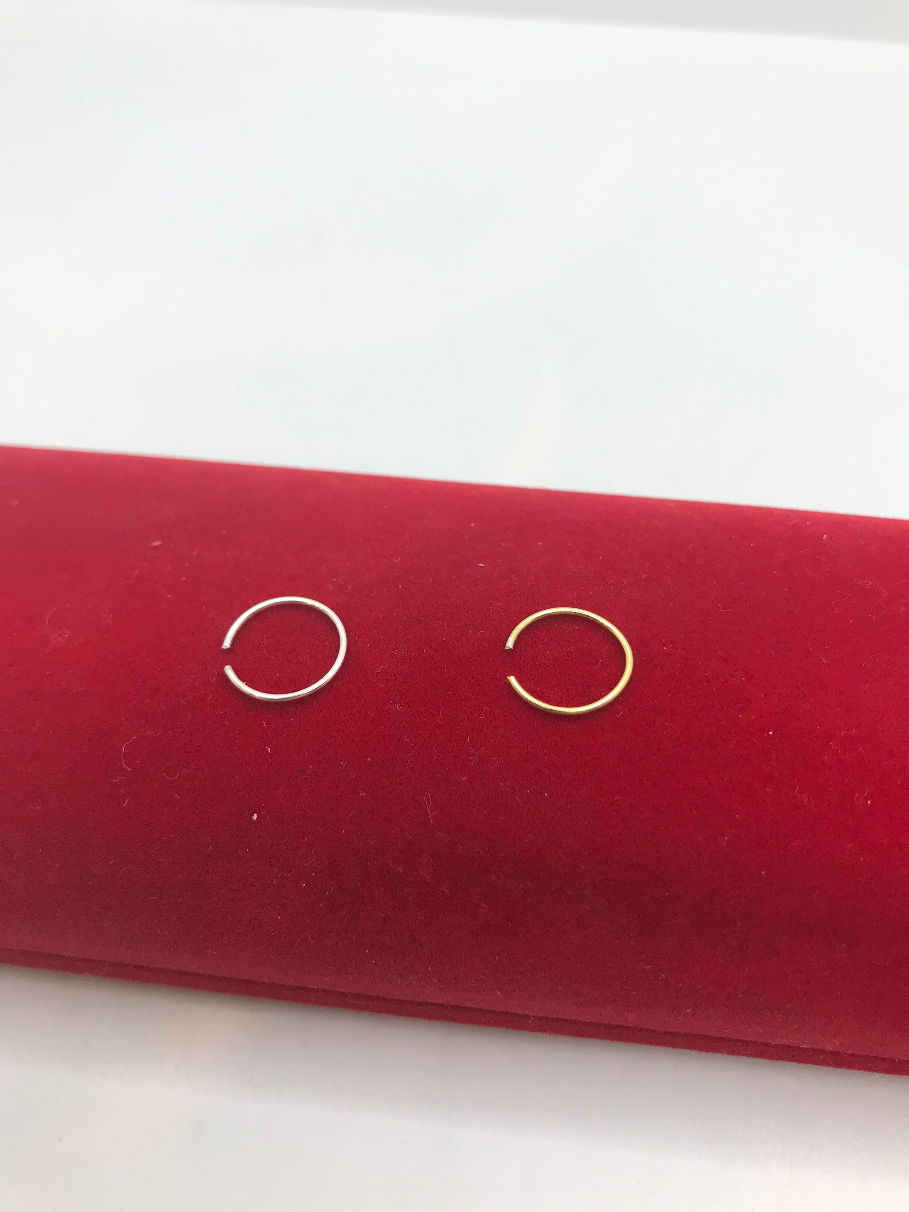 Simple & Stylish Plain Nose Rings for Women - Hypoallergenic Surgical Steel Nose Hoops - Perfect for Everyday Wear, Parties & Special Occasions