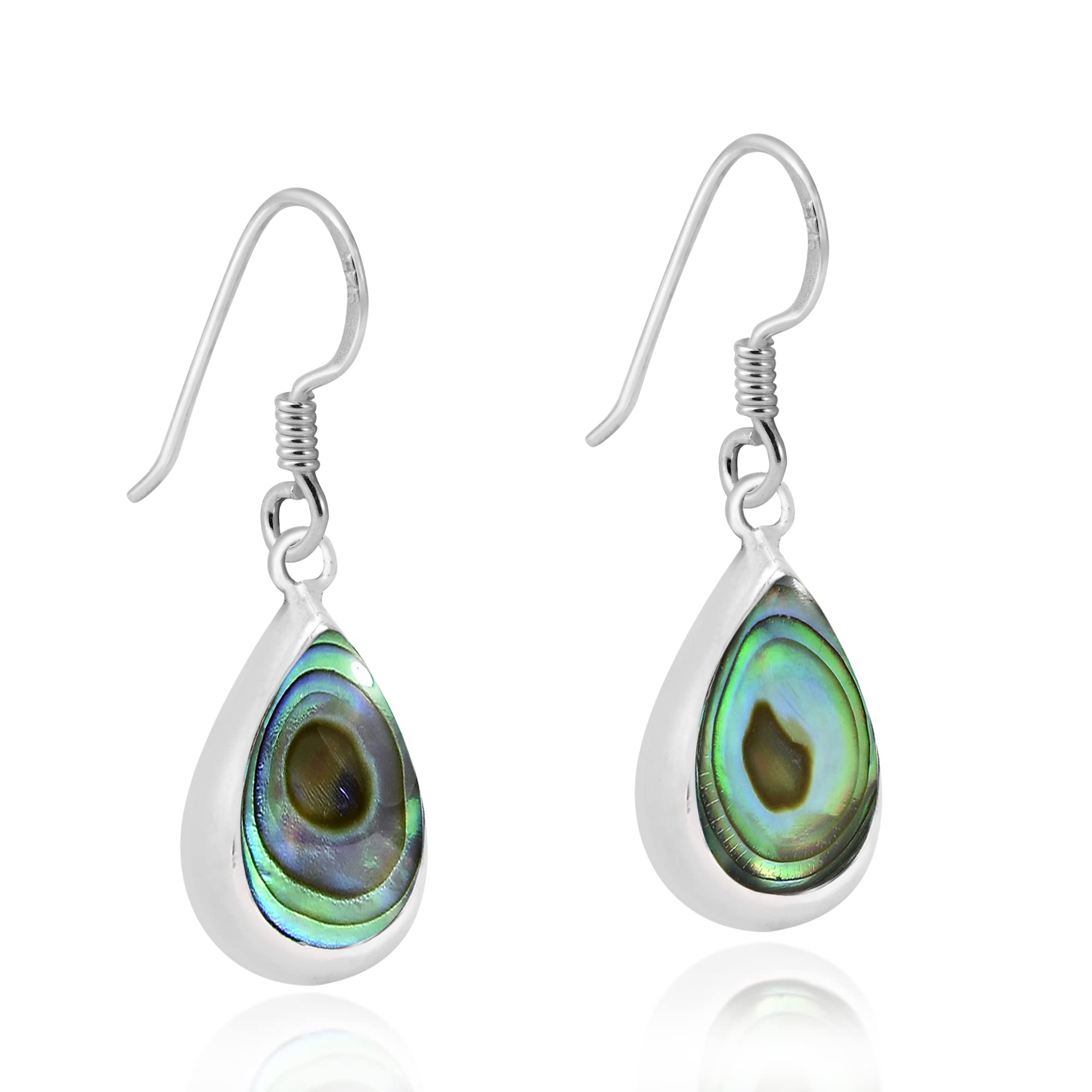 Simple Elegance Teardrop Stone .925 Sterling Silver Dangle Earrings for Women | Hypoallergenic Sterling Silver Jewelry Gift | Perfect for Weddings, Parties & Everyday Wear