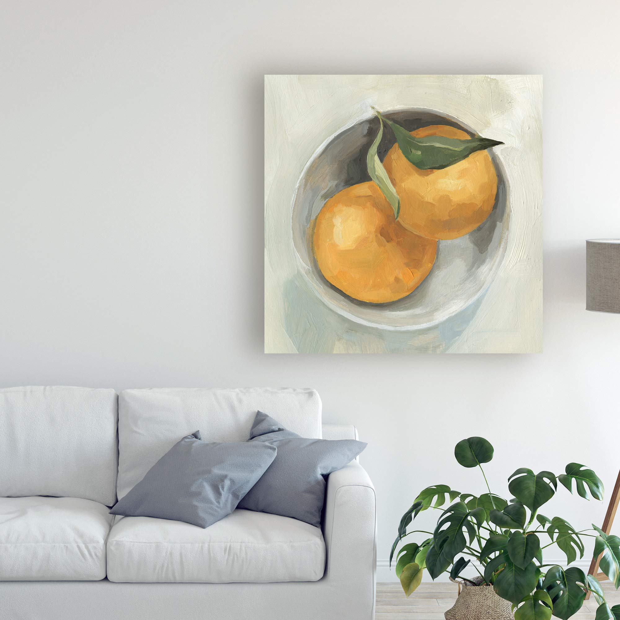Emma Scarvey Fruit Bowl II - 35x35 Inch Modern Canvas Wall Art for Kitchen & Dining Room Decor - Perfect for Home, Office & Gifts