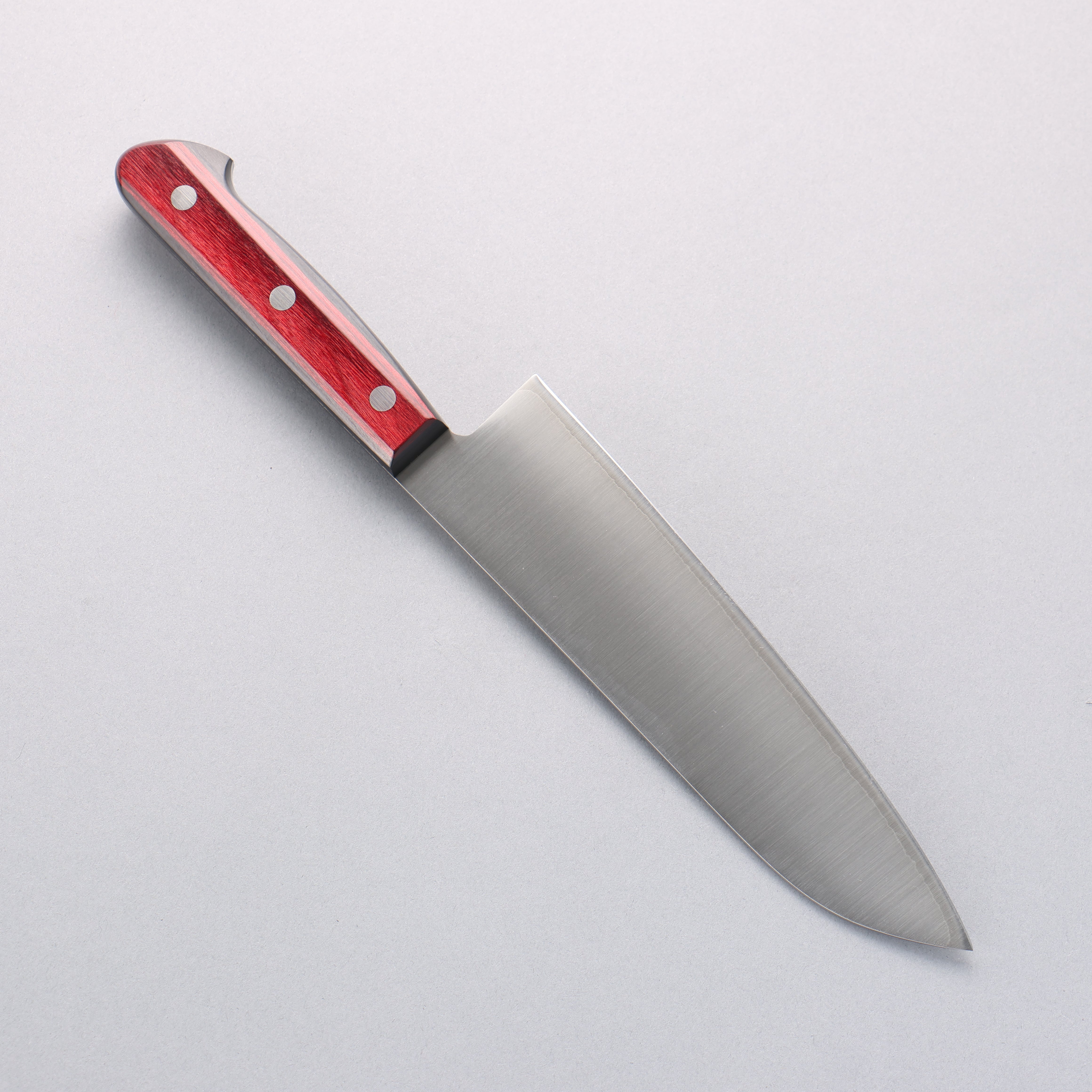 Premium Seisuke SLD Migaki Polish Finish Santoku Knife 180mm - Razor Sharp Japanese Chef Knife with Red Pakka Wood Handle - Perfect for Slicing, Dicing, and Chopping Vegetables, Meat, and Fish
