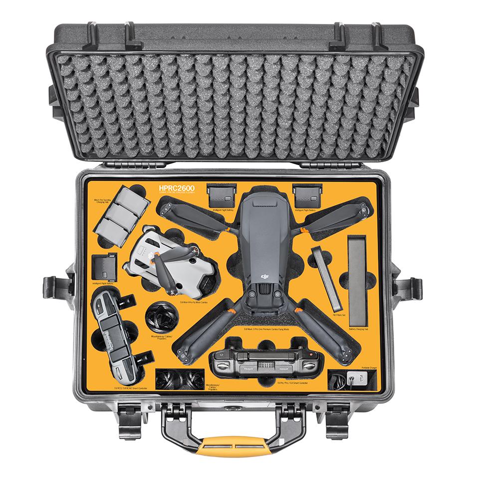 HPRC Waterproof Shockproof Hard Case for DJI Mavic 3 Pro & Mini 4 Pro Drone - Perfect for Travel, Outdoor Adventures & Professional Aerial Photography