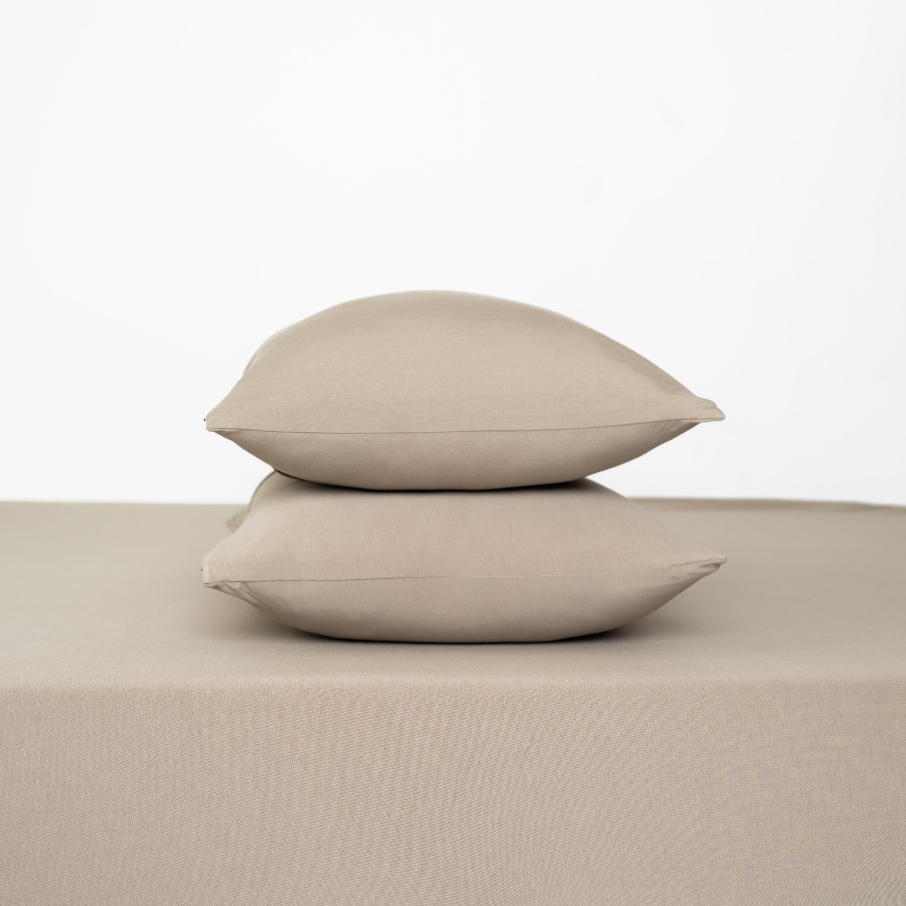 Premium Fitted Sheet Set with Pillowcases - Soft Almond Color - Queen Size - Deep Pocket - Wrinkle Resistant - Perfect for Bedroom, Guest Room & Vacation Homes