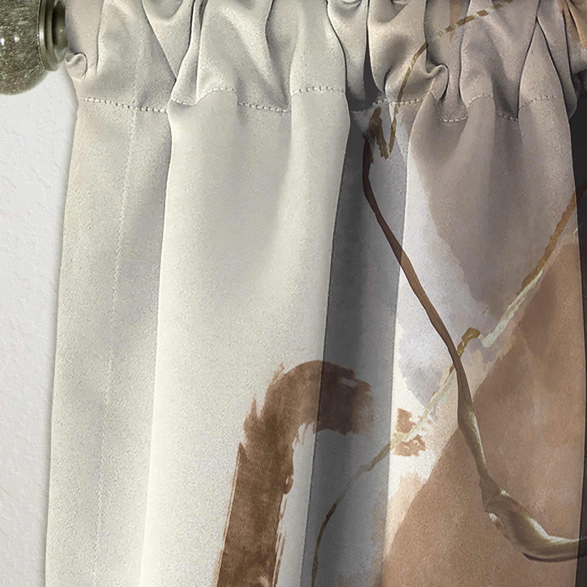 DesignQ Blackout Curtains 'Gold Glam Squares III' - Thermal Insulated Single Panel (52x90 inches) for Bedroom & Living Room - Noise Reducing & Energy Saving Window Drapes for Better Sleep & Privacy