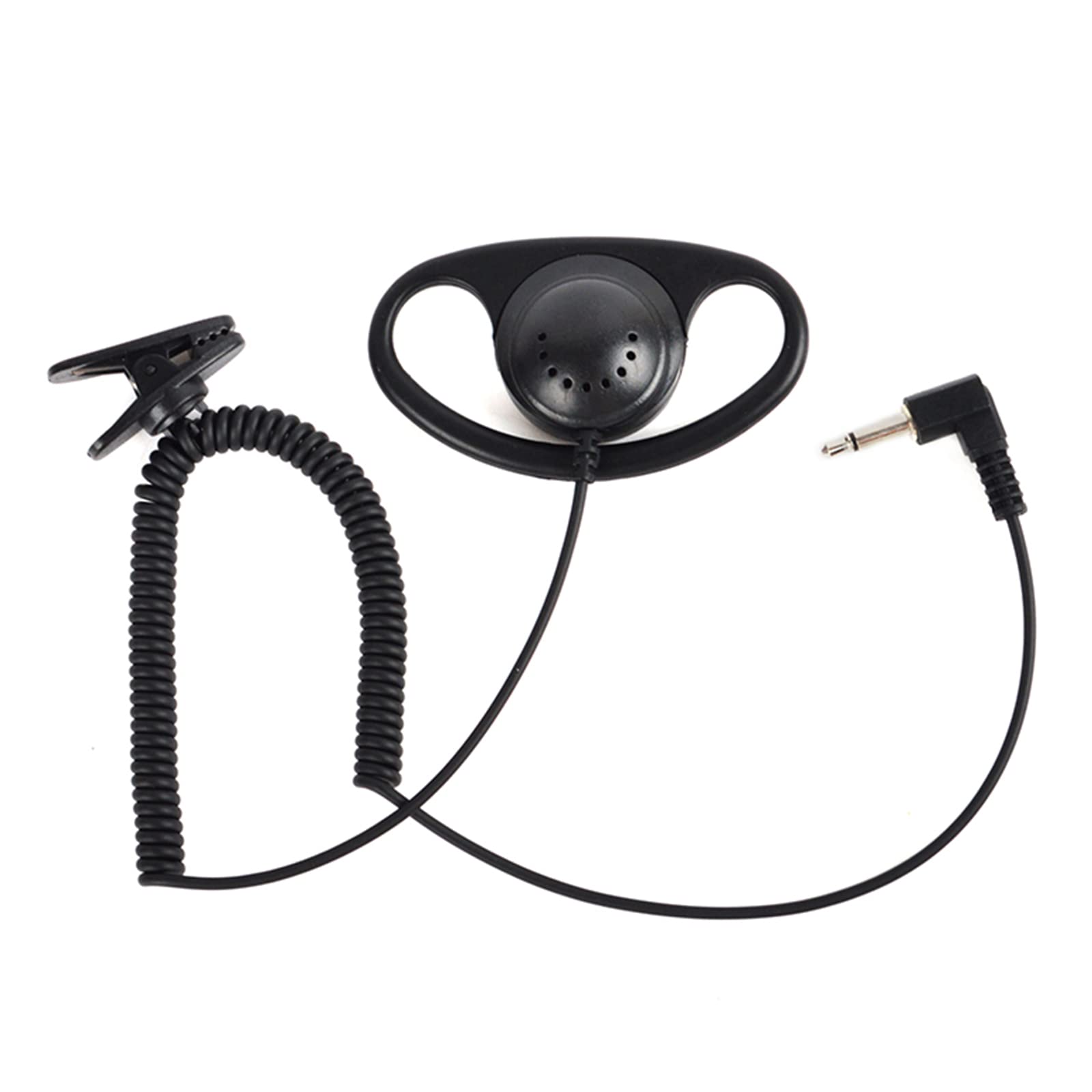 TWAYRDIO 3.5mm D-Shape Surveillance Earpiece - Listen Only Radio Headset for Two Way Walkie Talkies, Compatible with Motorola Hytera Kenwood Radios - Ideal for Security Guards, Event Staff & Construction Workers