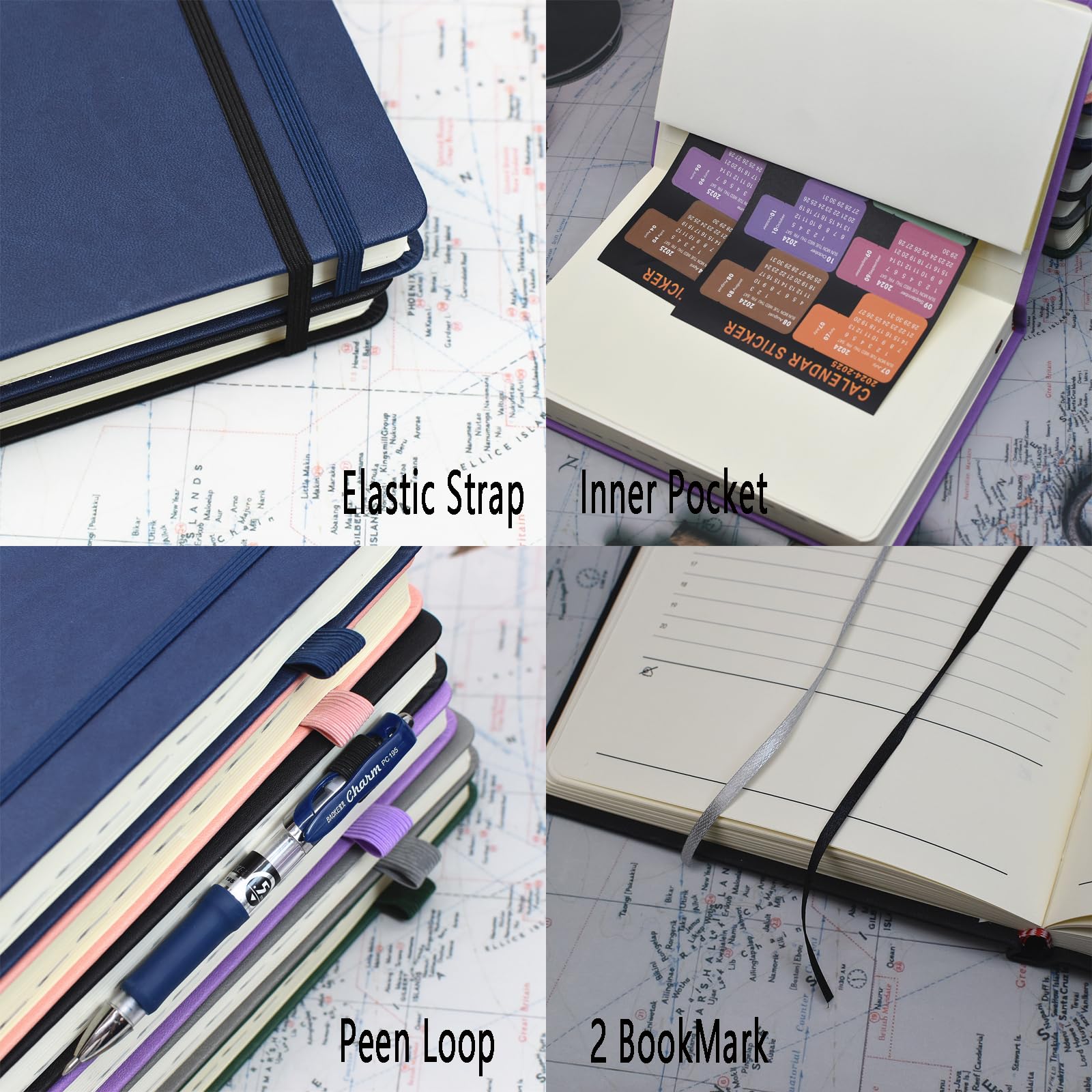 2024-2025 Academic Planner - A5 Daily Diary with Monthly Tabs (July 2024 to June 2025) | Productivity Organizer with Pen Loop, 2 Bookmarks & Inner Pocket | Perfect for Students, Teachers & Professionals (Pink)