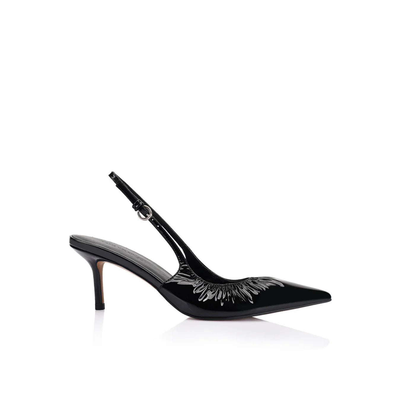 Charlotte Pump Black Patent Leather High Heels - Elegant Women's Dress Shoes for Work, Party & Special Occasions