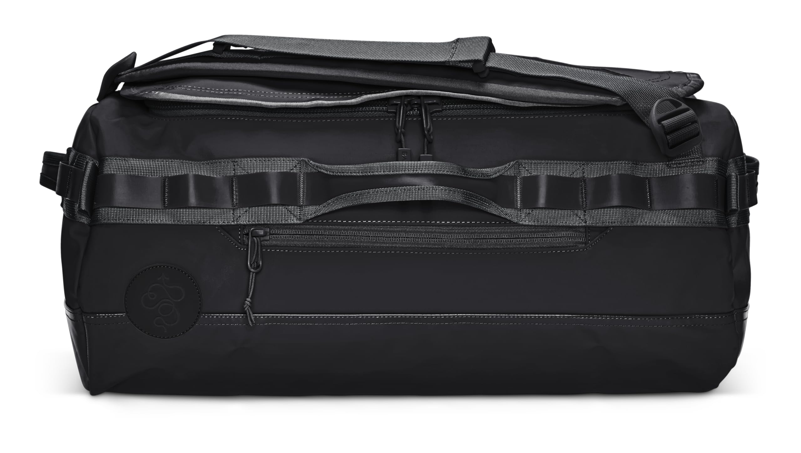 Baboon to the Moon Go-Bag Small Duffle Bag - Stylish & Compact TSA-Approved Carry-On Travel Bag in Black | Lightweight, Water-Resistant & Durable for Men & Women | Perfect for Weekend Trips, Gym & Air Travel
