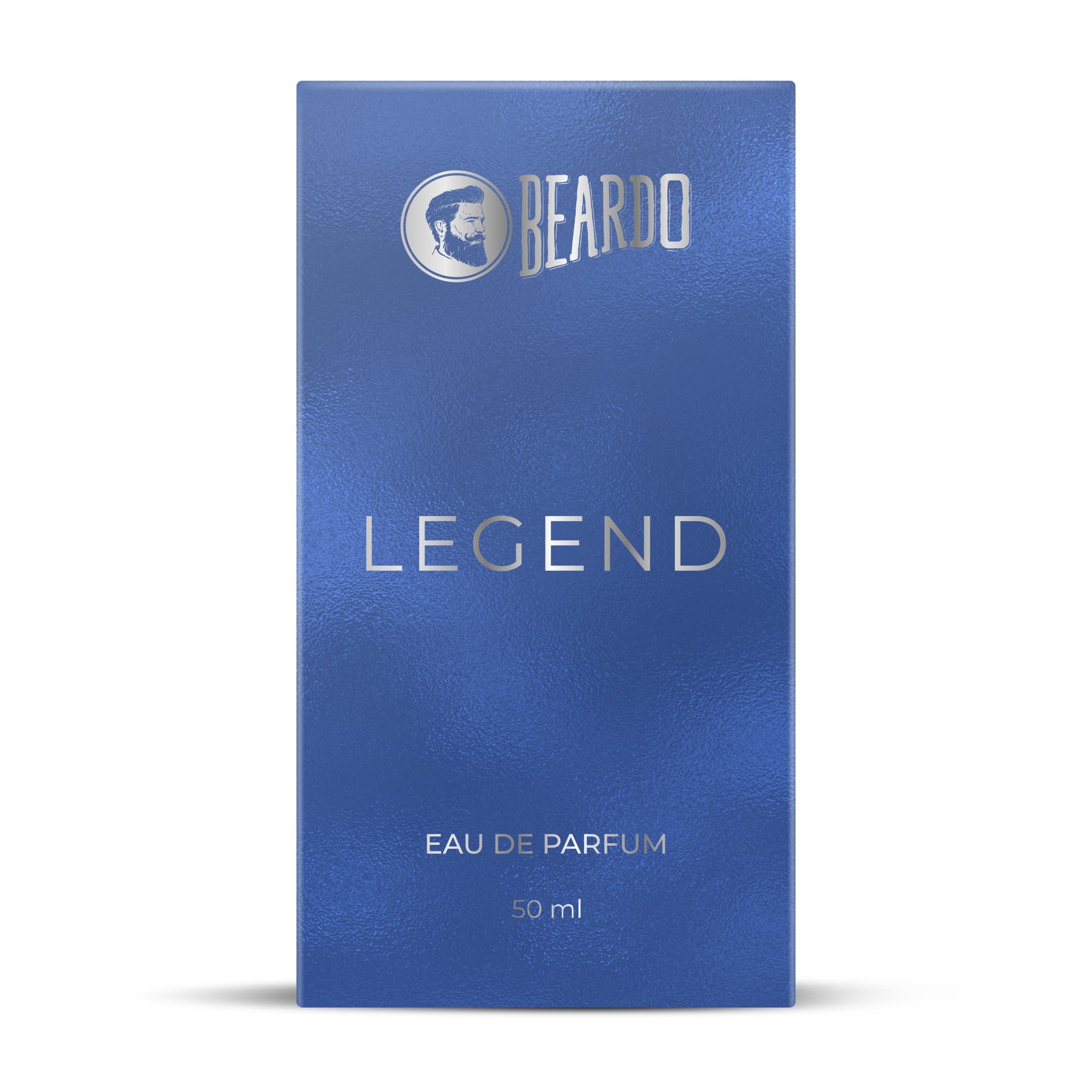 Beardo LEGEND Men's Eau De Parfum 50ml - Intense Fresh Musky Woody Fragrance | Long Lasting Cologne for Him | Perfect Valentine's Day, Christmas & Anniversary Gift for Husband/Boyfriend | Romantic Date Night, Office Wear & Special Occasions